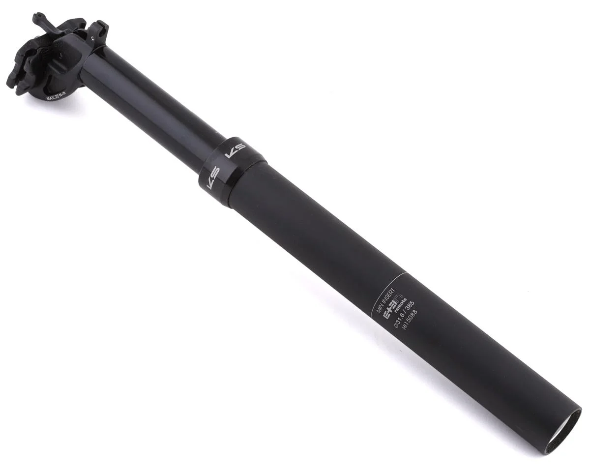 KS eTEN Remote Dropper Seatpost (Black) (31.6mm) (385mm) (100mm) (External Routing) (Remote Not Included)